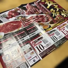 未使用／焼肉きんぐ／クーポン4枚(10%×2枚、15%×2枚)／2026.7のサムネイル