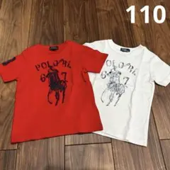 POLO RALPH LAUREN ラルフローレン Tシャツ 4/4T 赤白