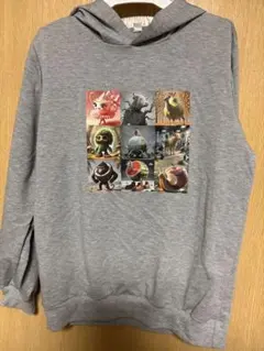 イタリアンブレインロッド　薄手パーカー　グレー　140〜150cm