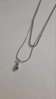 ネックレス シルバー 2連