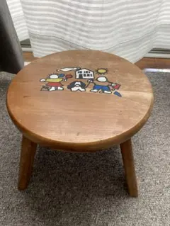 ▶︎vintage stool◀︎ オルテガスツール木製スツールネイティブ柄