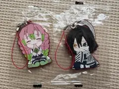 伊黒小芭内、甘露寺蜜璃ラバーストラップセット