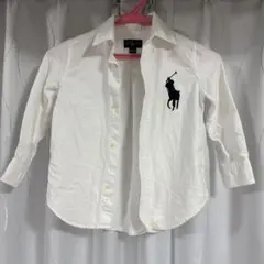 Ralph Lauren ホワイト長袖シャツ 3/3T
