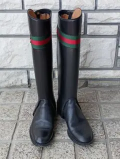 GUCCI グッチ 2WAYブーツ 361/2　23,5　シェリーライン　カーフ