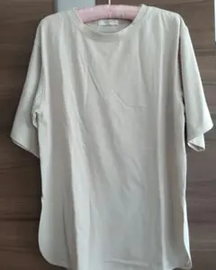 Samansa Mos2 blue 半袖Tシャツ ベージュ 新品のサムネイル