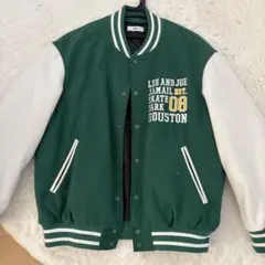 HOUSTON スタジャン 緑と白