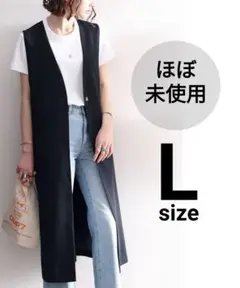 AEWEN MATOPH イウエンマトフ　ロングベスト　ジレ　リネンコットン　黒 イウエン マトフ｜ユナイテッドアローズ公式通販