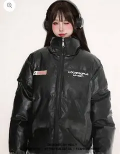 レザーダウン ダウンジャケット