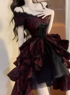 ゴスロリ・ロリータ ドレス 赤と黒