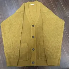 GU マスタード Vネックカーディガン M