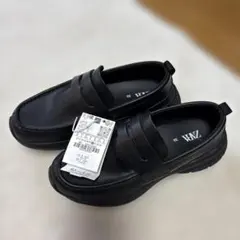 1時間のみ使用　新作　ZARA ブラック ローファー 36 男女兼用　23㎝