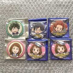 ６点セット　缶バッジ　まとめ売り　ヒロアカ　シーパラ　コラボ