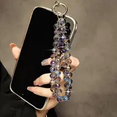 新品 スマホストラップ -ダークパープル-