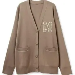 新品同様✨mila owen アップリケデザイン金釦Vネック ニットカーディガン