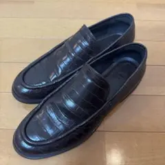 未使用級✨Max Mara クロコ型押し レザー ローファー 37 イタリア製 未使用級✨Max Mara クロコ型押し レザー ローファー 37 イタリア製