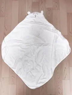 【美品】ジェラートピケ バスタオル　バスポンチョ おくるみ　くま耳