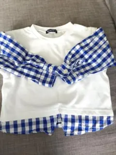 ムージョンジョン　ティシャツ長袖（重ね着風）　90サイズ