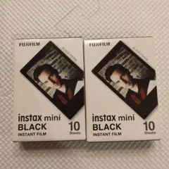 FUJIFILM instax mini BLACK 10枚入り2個セット