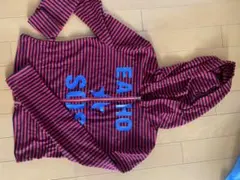 Y2K ボーダー ジップパーカー