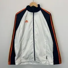 00’s adidas ナイロンジャケット ネイビー CLIMAPROOF ロゴ