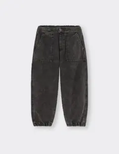 ジーユー GU KIDS デニムワイドワークジョガーパンツ 130