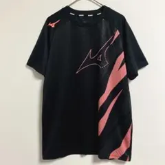 だ*ち様 MIZUNO 半袖　Tシャツ メンズM 黒　オレンジ　トレーニング　練