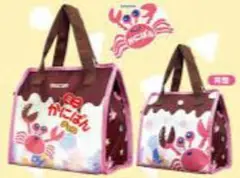 お菓子の保冷バッグ　保温保冷ランチバッグ　かにぱん