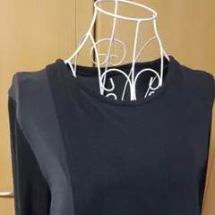 17. レイヤードデザイン 長袖トップス 黒