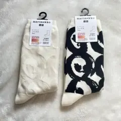 ユニクロ マリメッコ 靴下 レディース ヒートテック 秋冬用