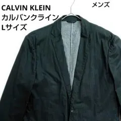 CALVIN KLEIN　カルバンクライン　薄手ジャケット　ギンガムチェック　L