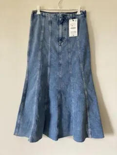 新品✨ZARA デニム ロングスカート
