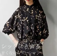 antiqua ニュアンス柄 シアーシャツ 長袖 完売品のサムネイル