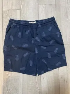 ネイビー パイナップル柄 ショートパンツのサムネイル