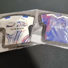 横浜F・マリノス　ユニフォーム型ラバーコースターキーホルダー　1st 2nd