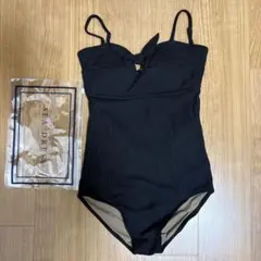 SEA DRESS ワッフル素材フロントリボンワンピース水着