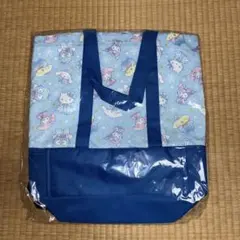 未開封品サンリオキャラクターズ　スノーレインボー保冷ポケット付き2段トートバッグ