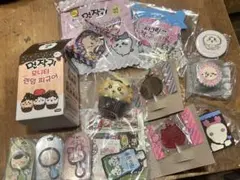 韓国限定有ちいかわハチワレ古本屋シーサーラッコくりまんじゅうセット