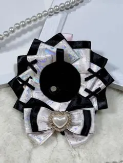 ロゼット 痛バッグ 薄ピンク ホログラム 推し活