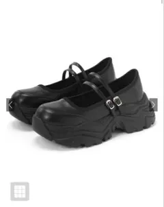 厚底ダブルストラップシューズ[ci525]