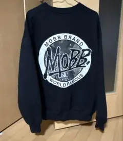 MOBB トレーナー スウェット モブ MOBB ブラック 長袖トレーナー スウェット