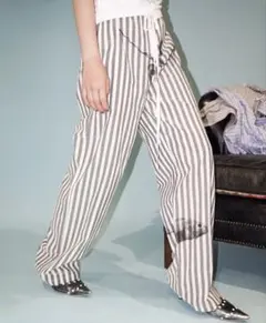【完売品】igi　グラフィックパジャマパンツ　サイズ0 ブルーのサムネイル