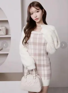 2025年最新】lip SERVICE チェックジャガードアンサンブルニット