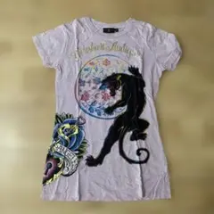 V*A様 美品Christian Audigier Tシャツ レディースS パンのサムネイル