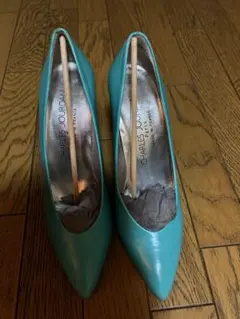 CHARLES JOURDAN パンプス ターコイズブルー フランス製のサムネイル
