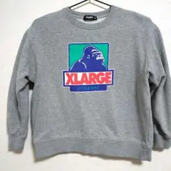 XLARGE KIDS　裏起毛トレーナー 130サイズ グレー