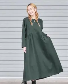 マライカ　スーリヤ　チェック柄ロングワンピース