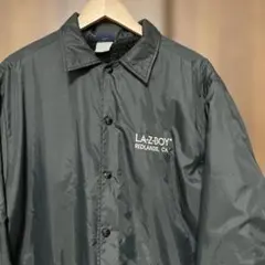 80s USA製 HILTON LA Z BOY コーチジャケット L 黒