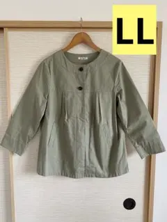 ゴールデンベア コート LL カーキ アウター コットン 春 秋 ショートコートのサムネイル
