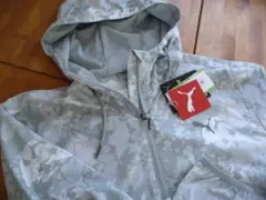 USプーマ コブラ トーナメント ジャケット グレー 特注刺繍