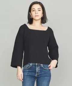 極美品 DEMYLEE デミリー / スクエアネックコットンニット ロンハーマン